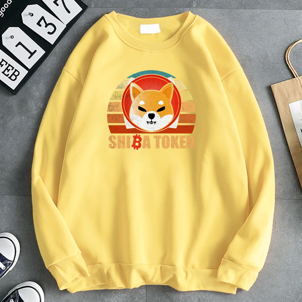 Shiba Token Inu Dog  Printing  Mens Hoodies Warm Comfortable Men's Hoody Thick Fashion Hoodie For Men Oversize Soft Clothes