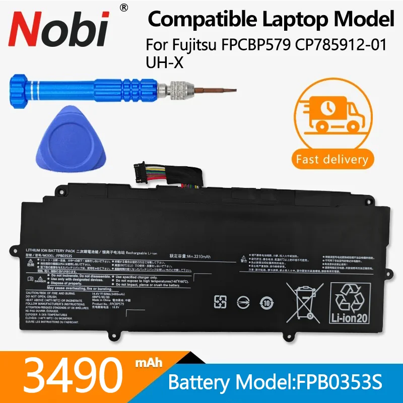 

NOBI New FPB0353S FPCBP579 14.4V 50Wh 3490Mah Laptop Battery For Fujitsu U7411 U9311 UH-X CP785912-01