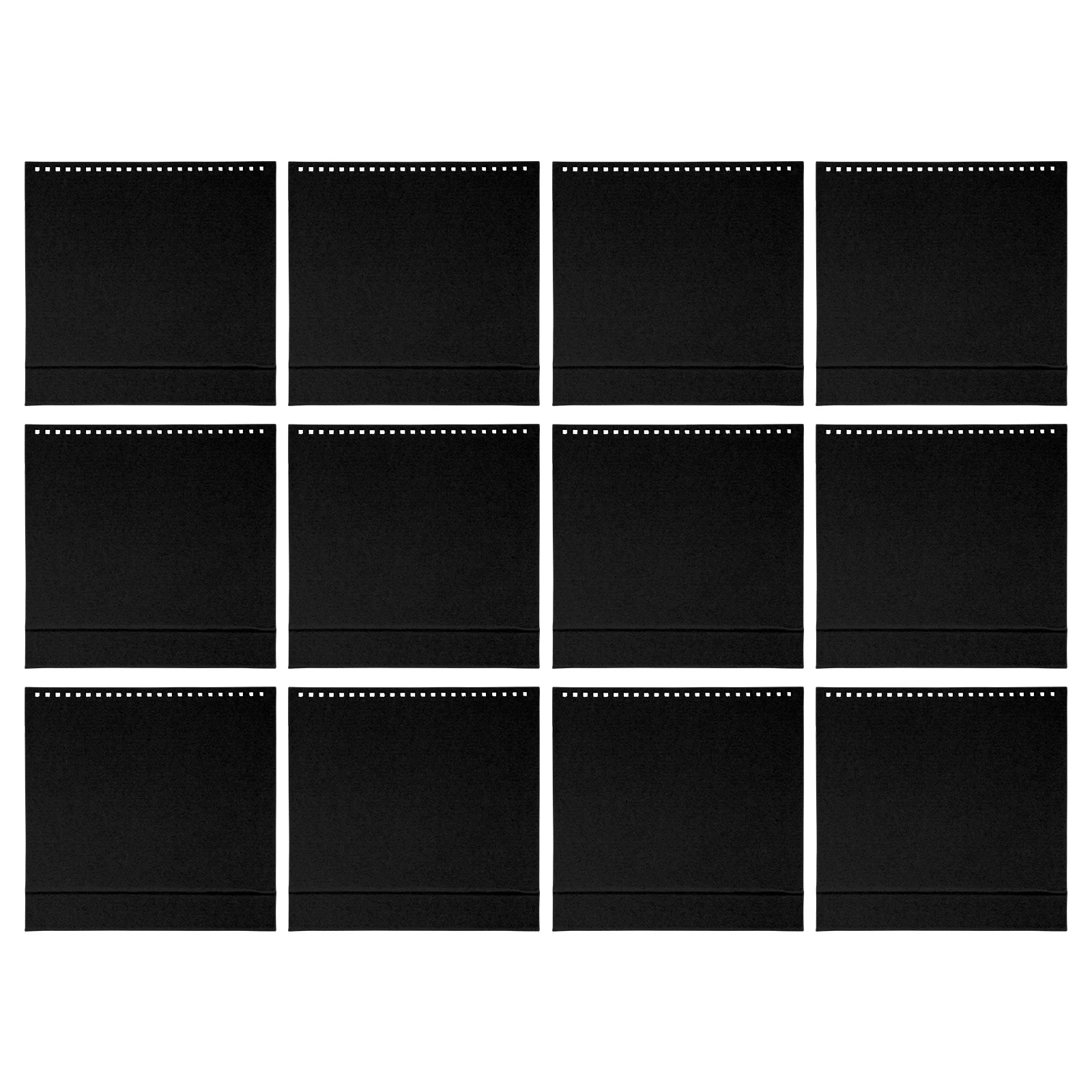 12Pcs DIY Desktop Calendar Base Made of Iridescent Paper Stable Desk Calendar Making Supply for Agenda Sketch Pad Use