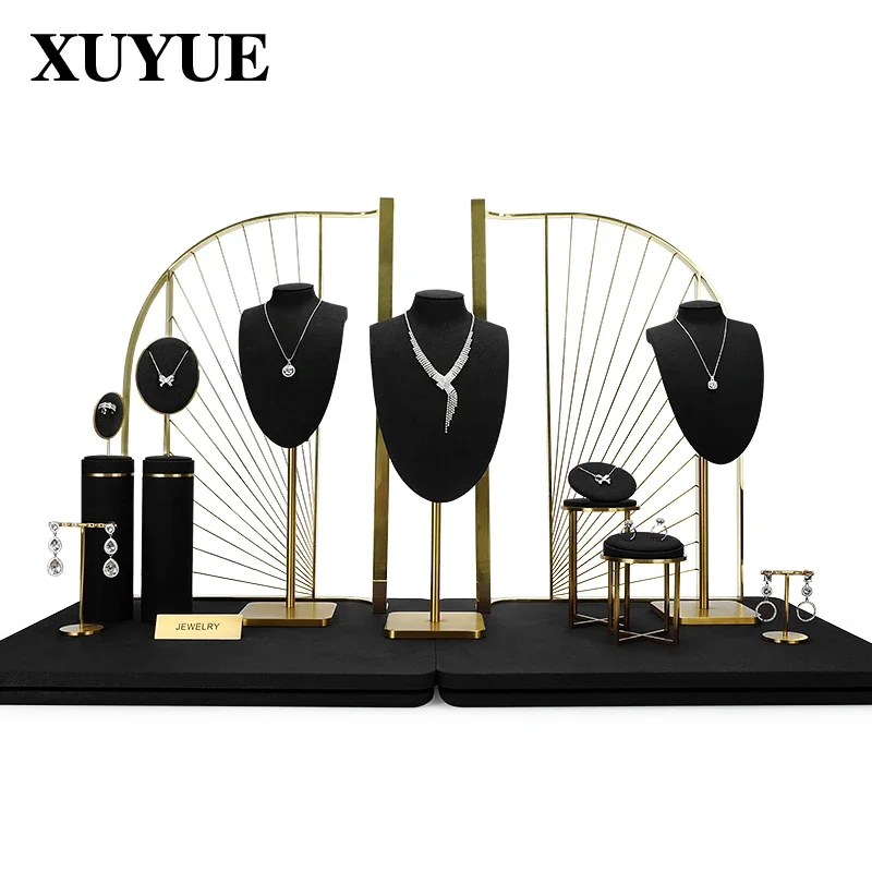 Jewelry display props, rings, necklaces, bracelets display props, jewelry, earrings display racks, window decorations