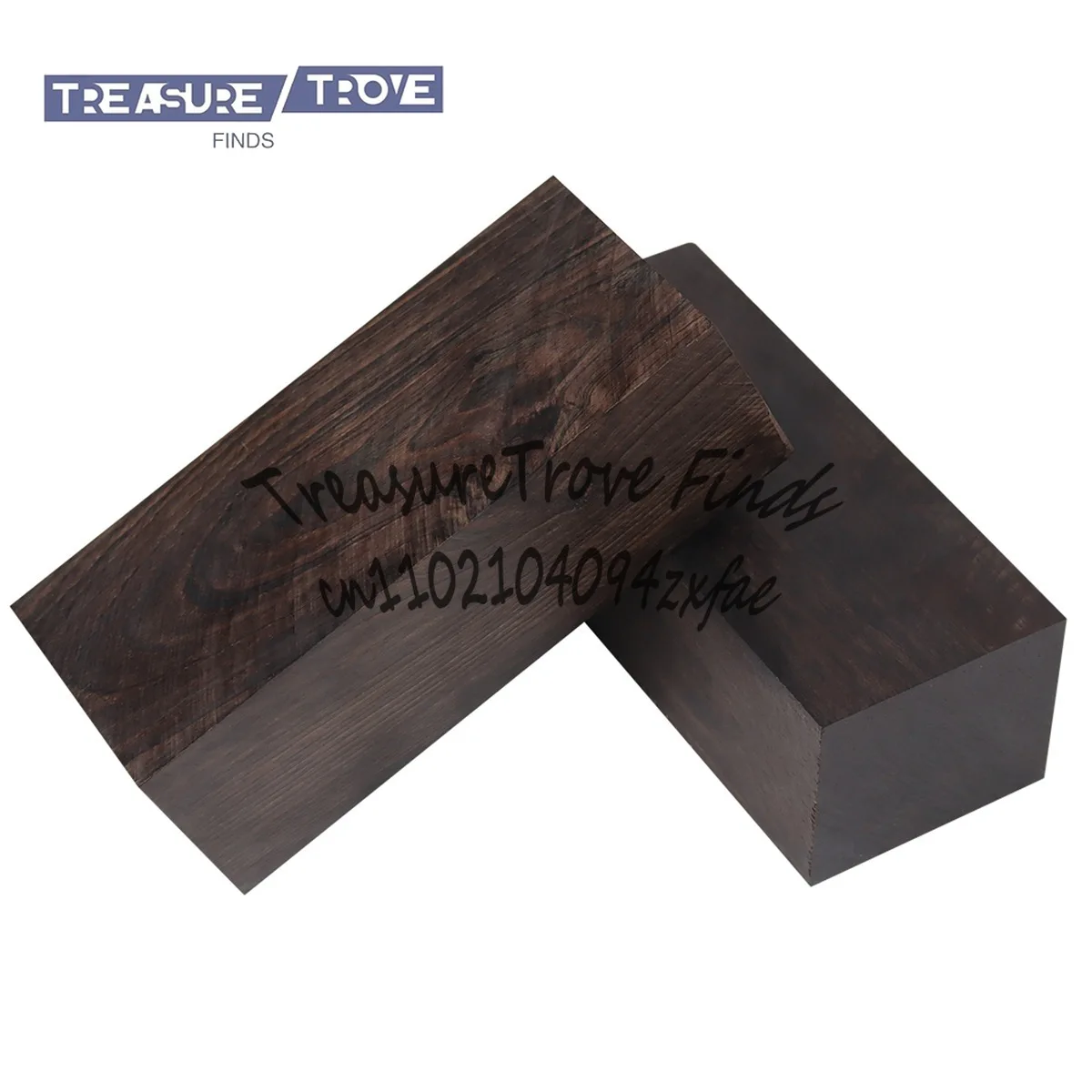 

120 * 40 * 50Mm Ebony Wood Block, Rough DIY Handicraft Carved Wood Carving Block, Ebony