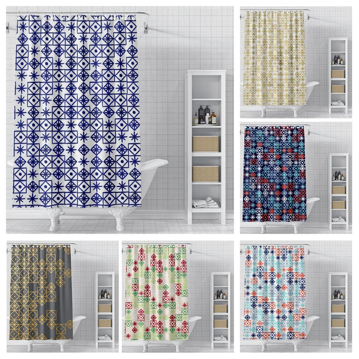 Home shower curtains for bathroom waterproof fabric Modern Nordic style bathroom Curtains shower curtain 180x200 240x180 aaaa