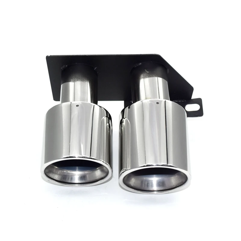 Decorative Exhaust Tip For BMW F10 F11 520i 530i 525i 528i Original Bumper Stainless Steel Exhaust Pipe Muffler Tip Tailpipe view 2