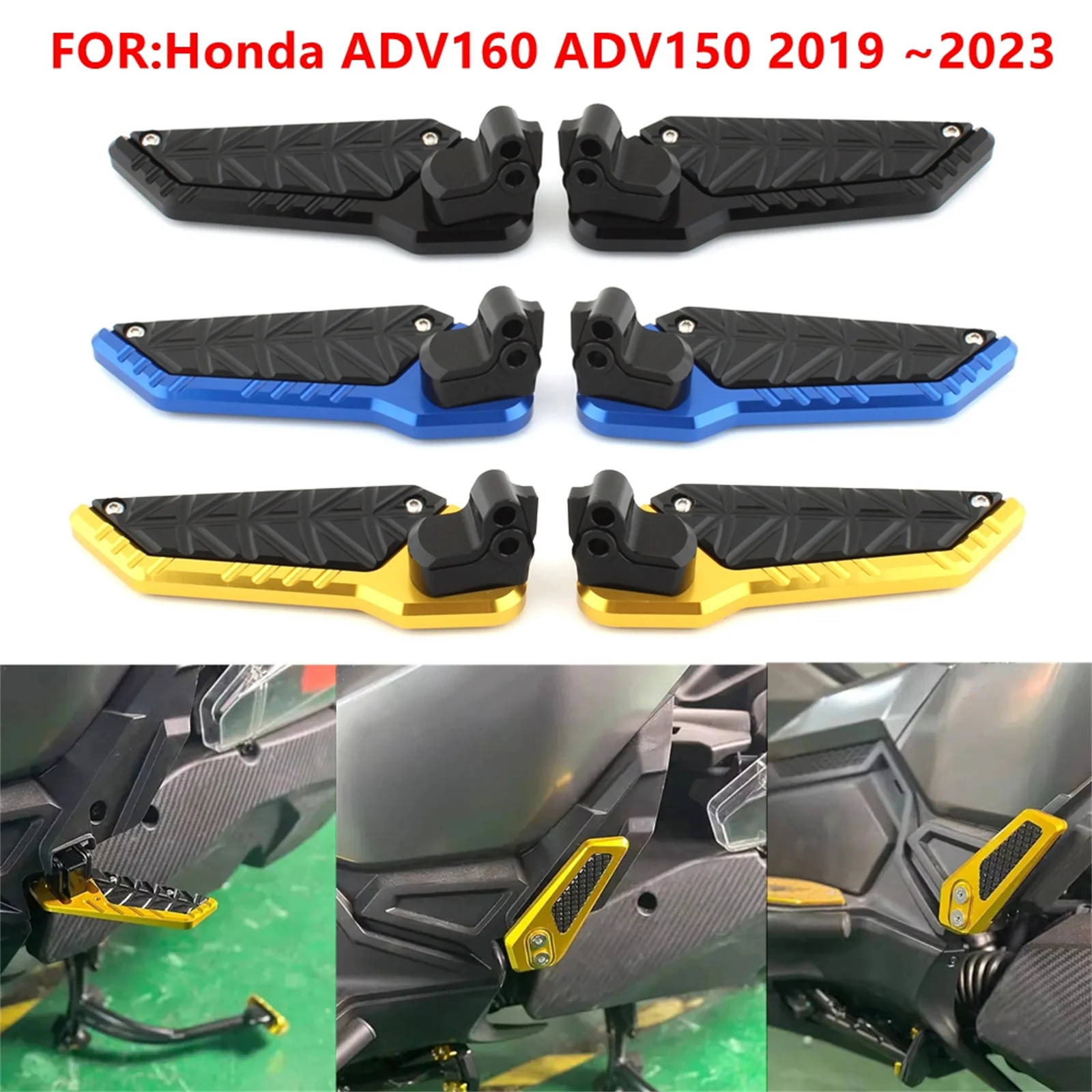 

2 шт. подставка для ног мотоцикла, подставка для ног, подставка для пассажира, педаль для Honda ADV 125 150 160