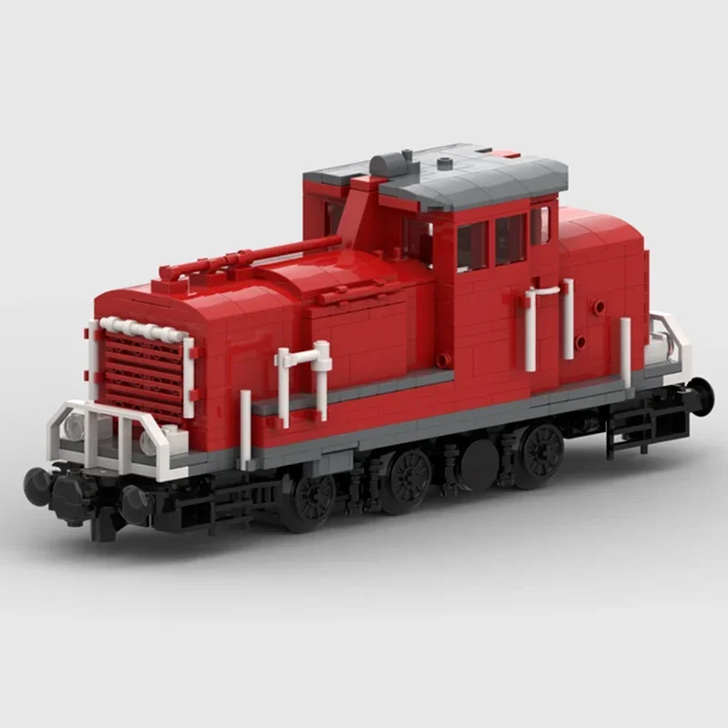 Bloques de construcción Moc para niños, juguete de ladrillos para armar tren de ciudad, serie db-baureihe V60 V100, ideal para regalo de Navidad