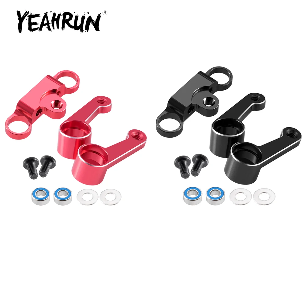 

YEAHRUN 2Pcs Aluminum Alloy Steering Arm for Sakura Cero Ultra 1/10 RC Drift Car Upgrade Parts Accessories