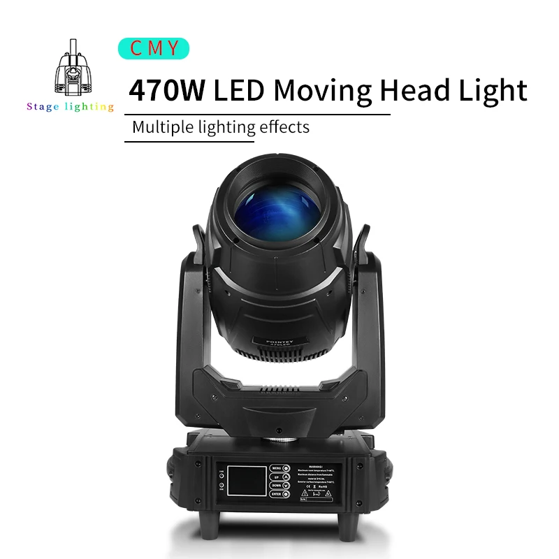LED Moving Head Light 470W DMX Projector DJ Performance Light Stage Light Show Wedding Concert