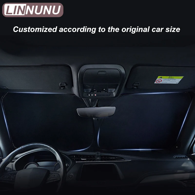 LINNUNU For Chery Arrizo 8 Sunshades UV Protection Curtain Sun Shade Visor Front Windshield Privacy Protector Car Accessories