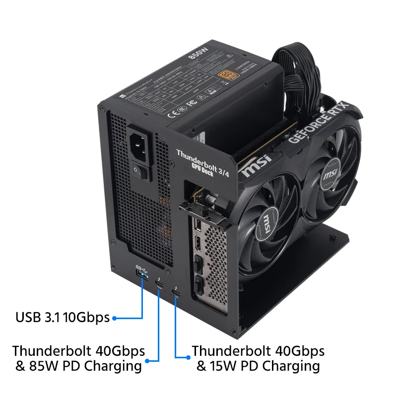 85W PD Charging Thunderbolt-compatible GPU Dock for Laptop