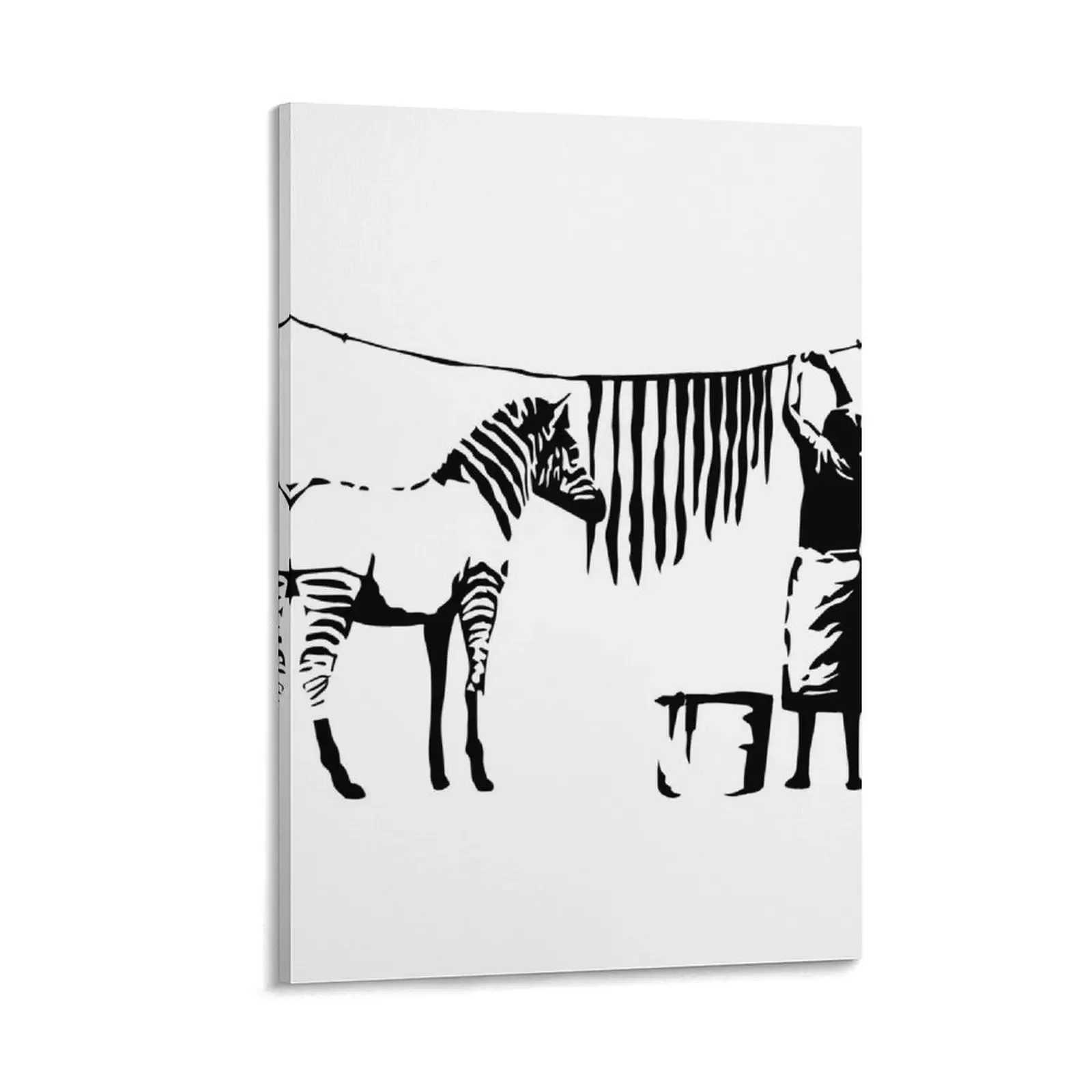 

Zebra Wash Stencil Art Banksy Canvas Painting art japanese room decor decorative items for home room decorations for men