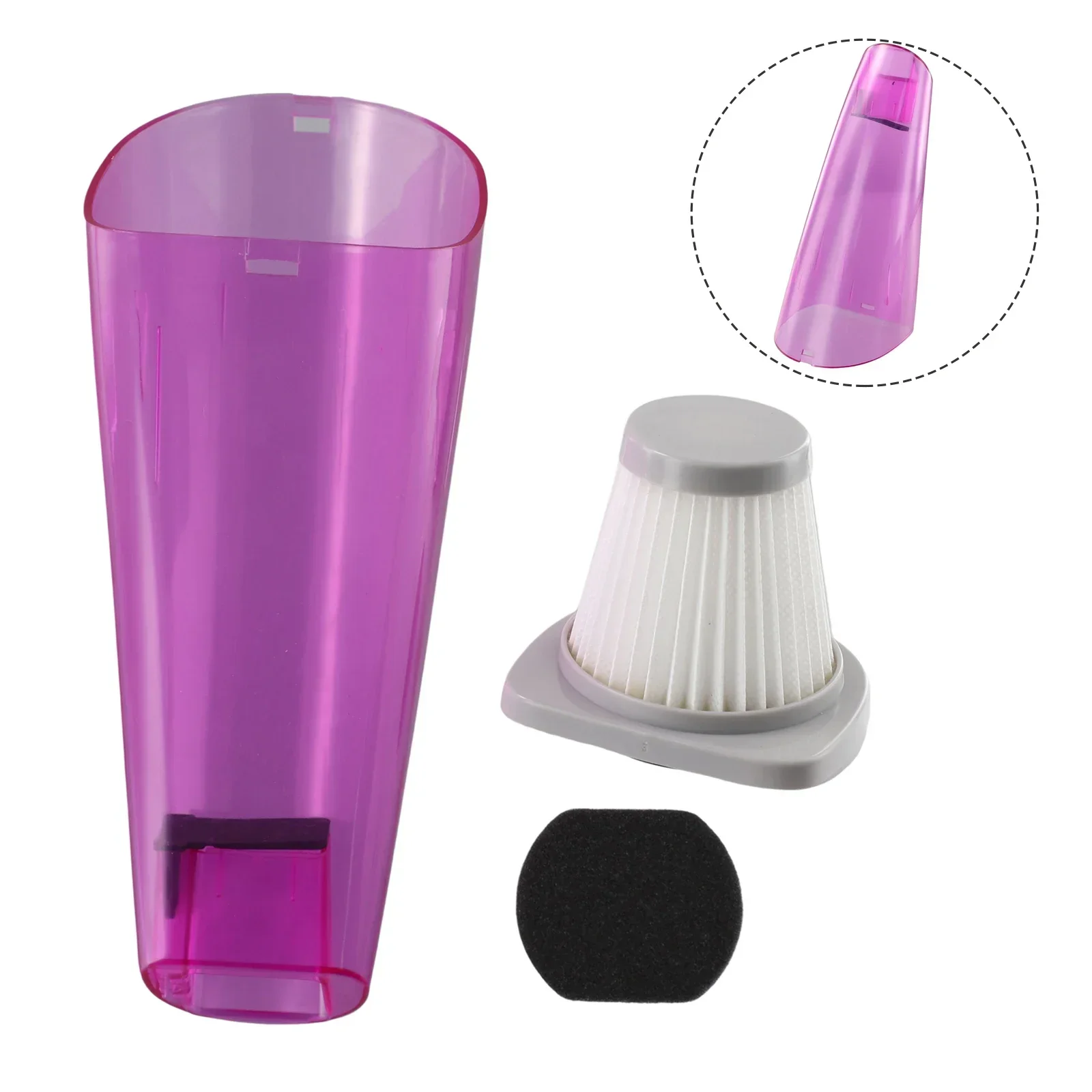 2023 Filter Front Cover HEPA Filter Hippa Sponge Set MVC-SC861/MVC-16T SC861A For Midea SC861 Front Cover Filter