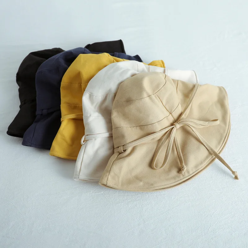 K165 Women\'s Bucket Hat Panama Fashion Sun Visor Breathable Fisherman Protection Hat Summer Hats Beach Sun Hats Breathable