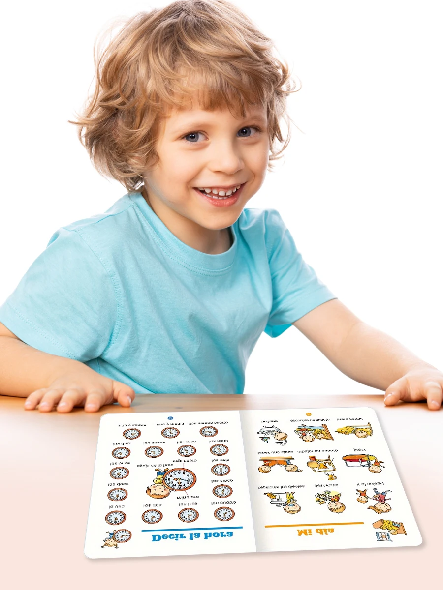 A 32-page Book For Baby To Learn Words With Pictures Cognitive Enhancement Puzzle Spanish