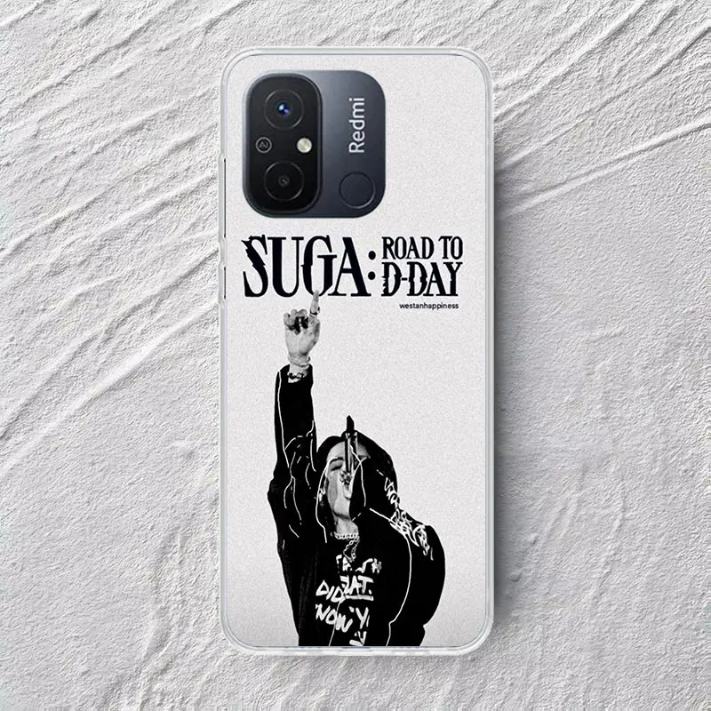 SUGA D-DAYs Phone Case for Xiaomi Redmi 12 12C 9 9A 9C 9T 10 10A 10C 8 8A 7 7A 6 6A 6 Pro S2 S70 K60 K20 K40 K30 Cover