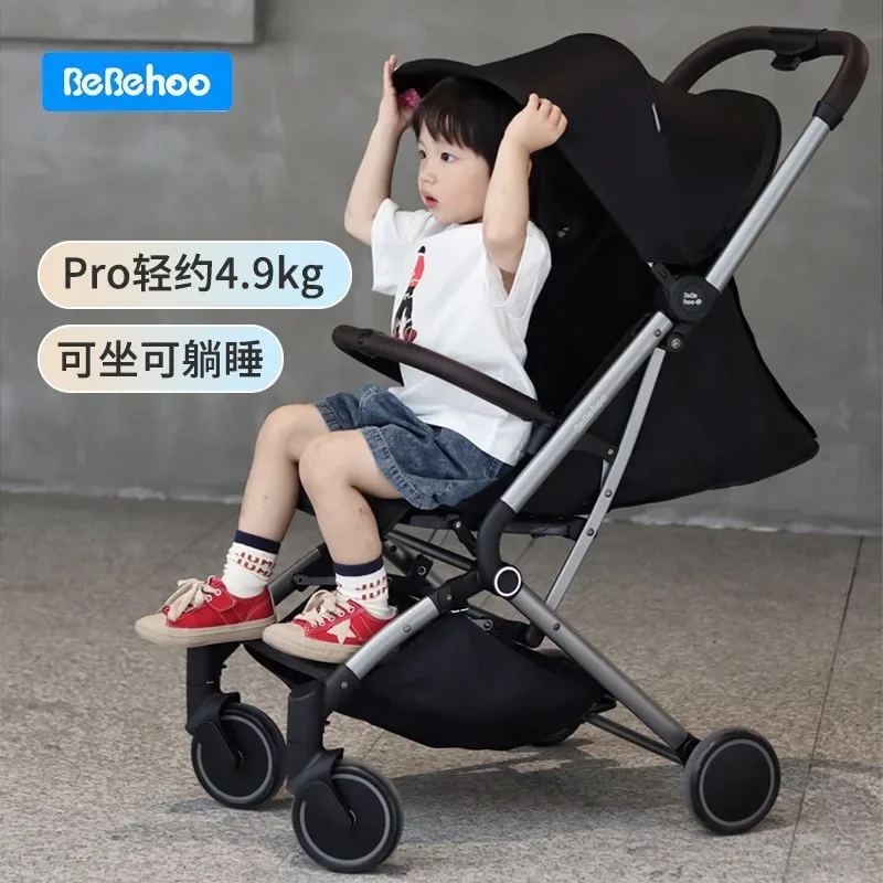 Pocket cart Baby cart can sit and lie down Portable travel boarding baby child walking cart