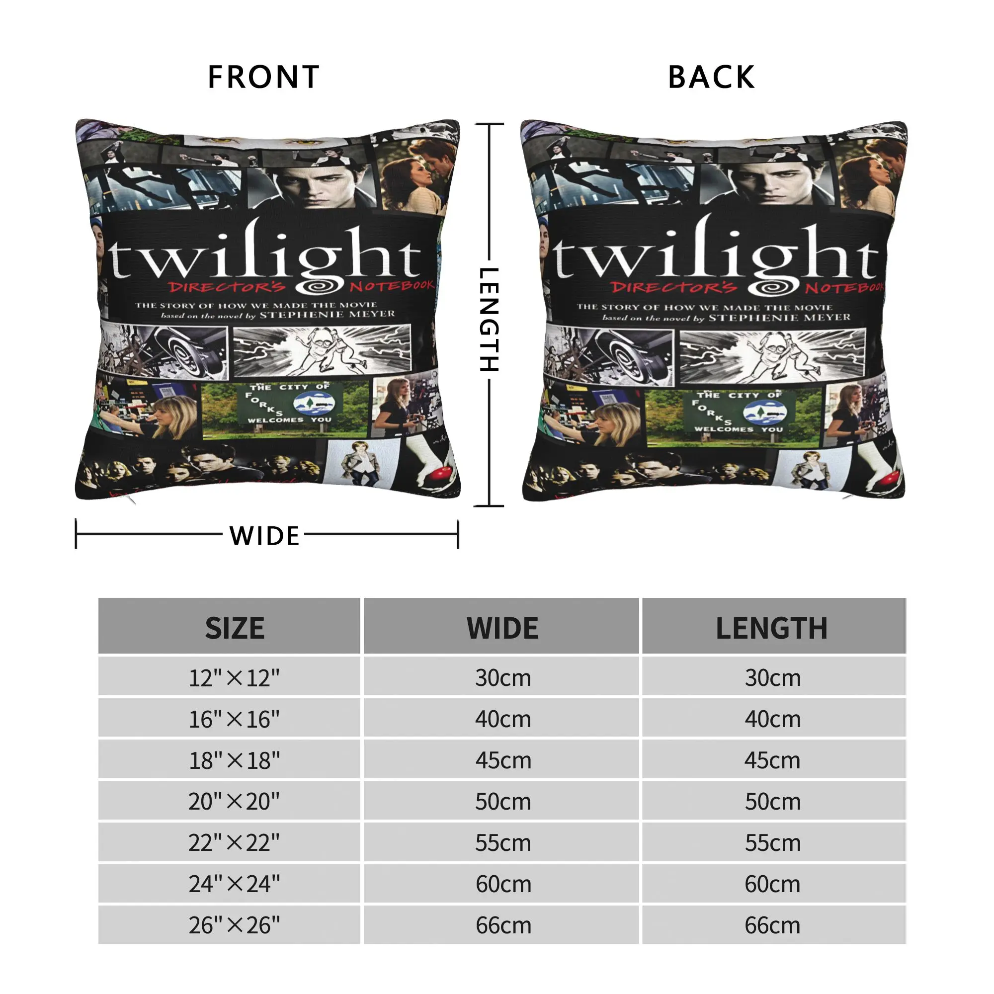 Twilight Saga Edward Bella Pillow Case  Vintage Pillow Cover Design Pillowcases For Sofa Bedroom Home Decor