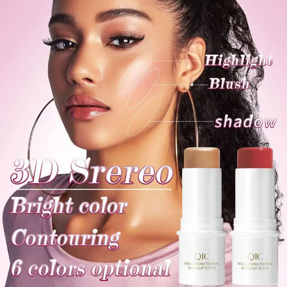 Makeup Face Contouring Bronzer Stick Multifunctional Cream Powder Concealer Brightening Blush Pen Highlighter Makeup Rouge B9l9