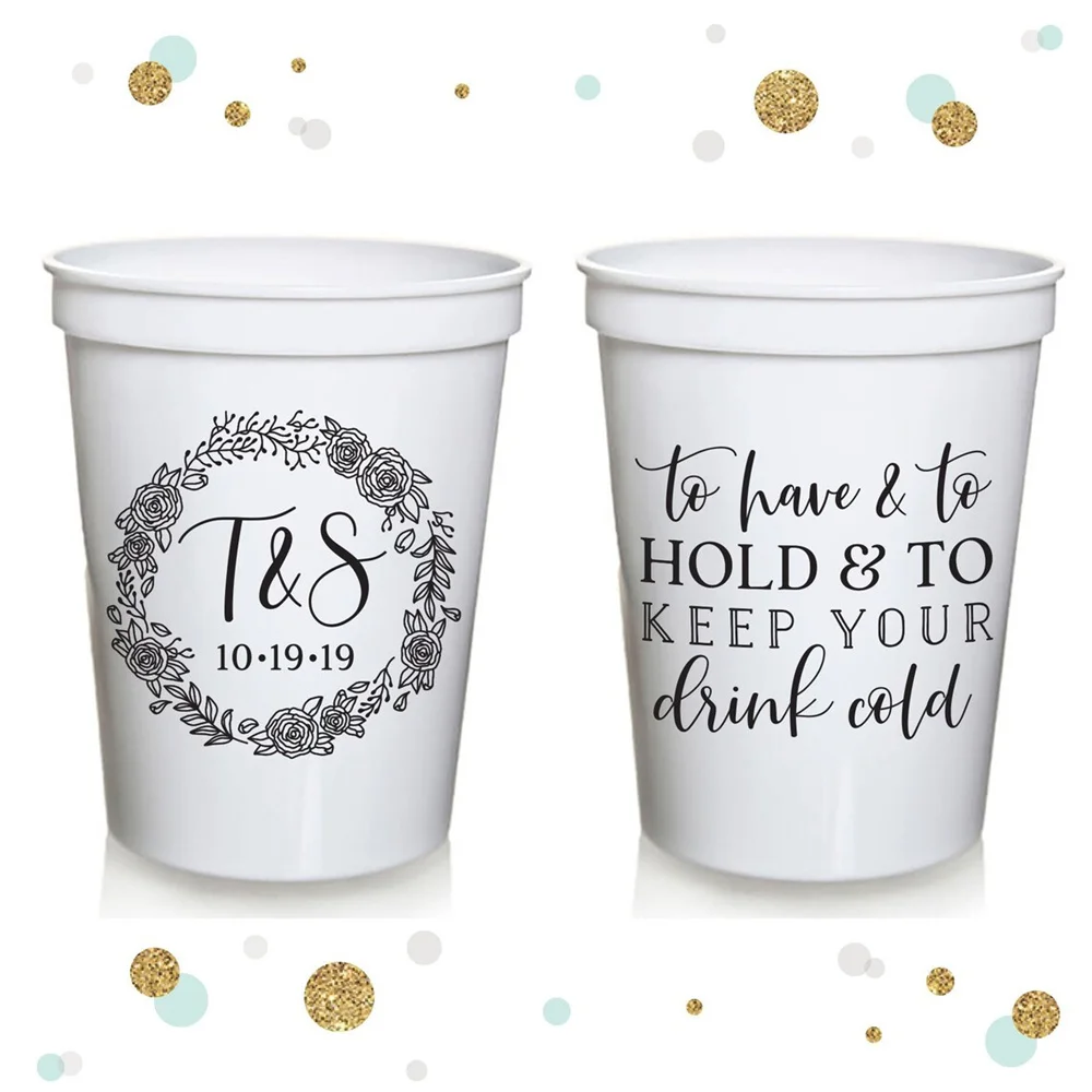 

Personalized Stadium Cups, Wedding Cups, Plastic Cups, Stadium Cups, Personalized Cups, Wedding Favor Cups, Personalized Plastic