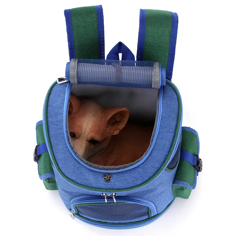 

Pet Backpack for Travel Portable Cat Bag, Dog Mesh, Breathable Foldable Outdoor Small Pet Backpack