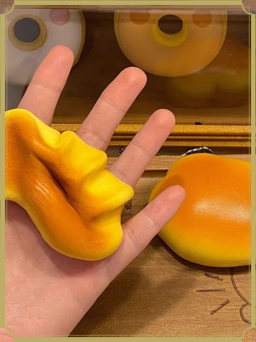 Caramel Color Cloud Bread Squishy Slow Rising Squeeze Anti Stress Surprise Party Favor Goodie Bag Stuffer Novelty Fake Food Prop