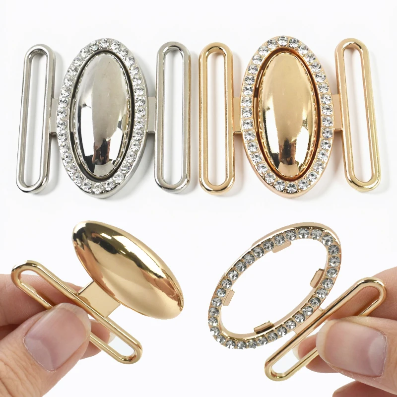 

2/4Pcs Metal Belt Buckle for Women Waistband Coat Adjuster Buttons Garment Belts Decorative Clasp DIY Sewing Accessories