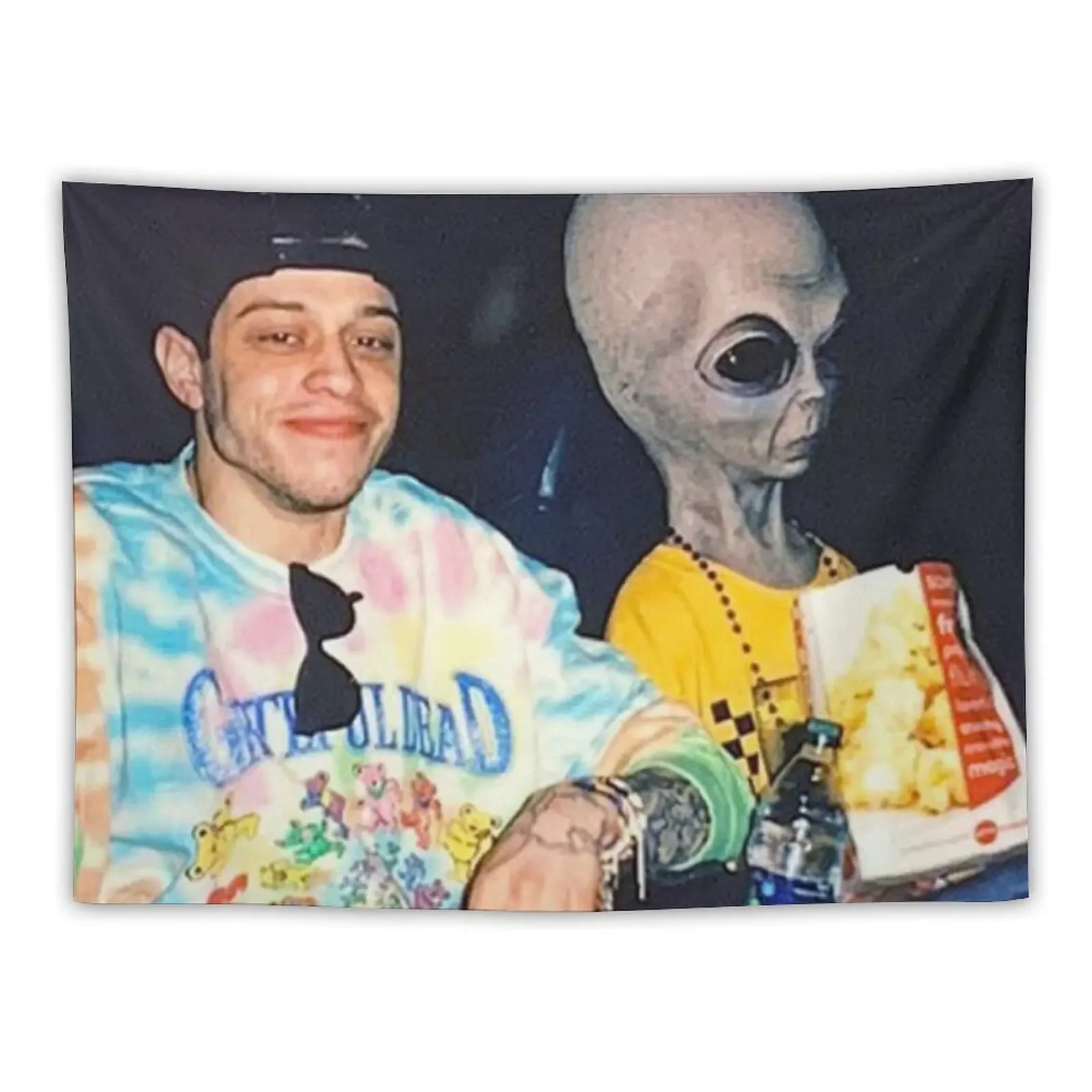 pete davidson alien Tapestry Room Design Decorative Wall Aesthetic Room Decor Tapestry