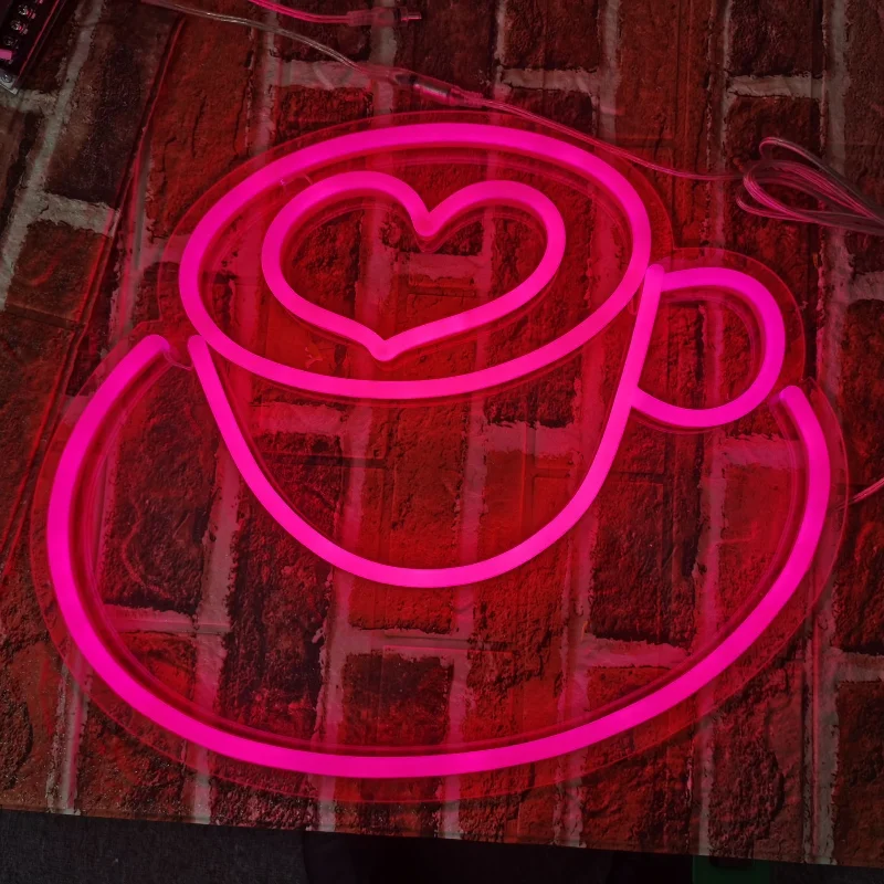 Customized RGB Neon LED light Sign, neon RGB LED flexible signboard for decoration, neon LED letters for shop name signs