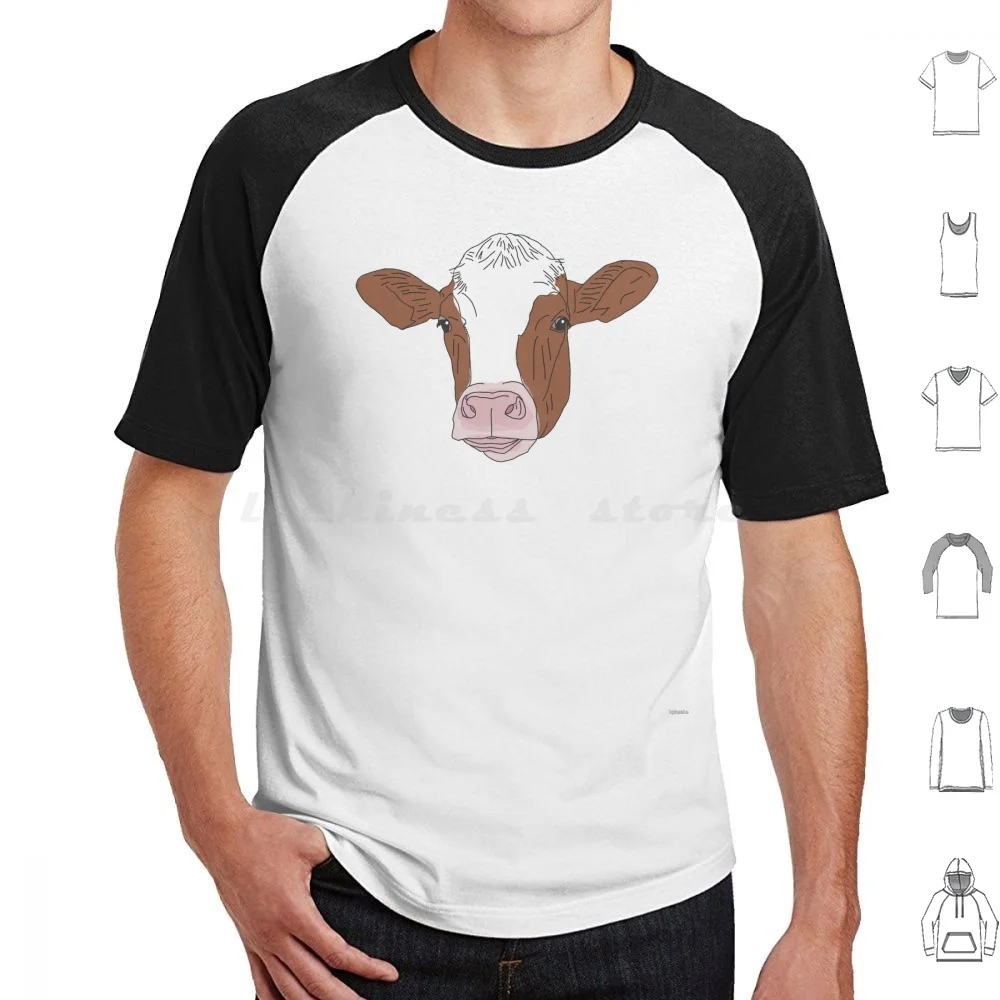 Red 001 T Shirt 6xl Cotton Cool Tee Cow Cows Cattle Cowboy Cowgirl Western Punchy Rodeo Farm Ranch Show Bull Steer Calf Heifer