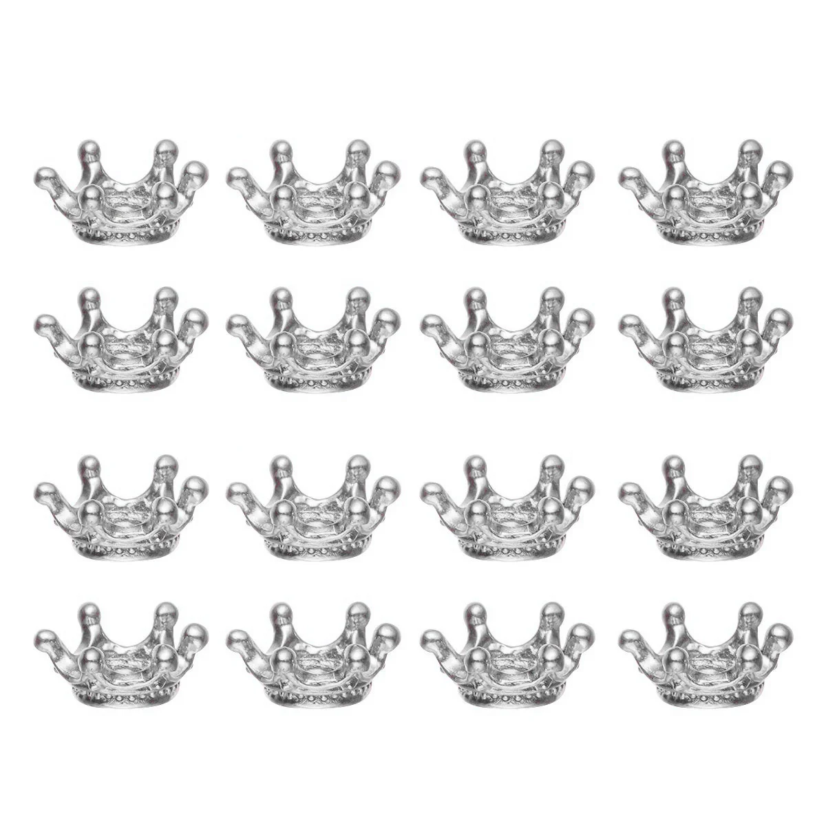 

20 Pcs Retro Decor Crown Jewelry Accessories Charm Pendant for Headdress Accessory Decorate Cake