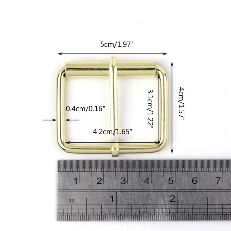 2 Stuks D-Ring Rugzak Tas Riem Diy Tas Accessoires Metalen Gesp Rechthoek Richter Pin Gesp Schuifregelaars Triglides