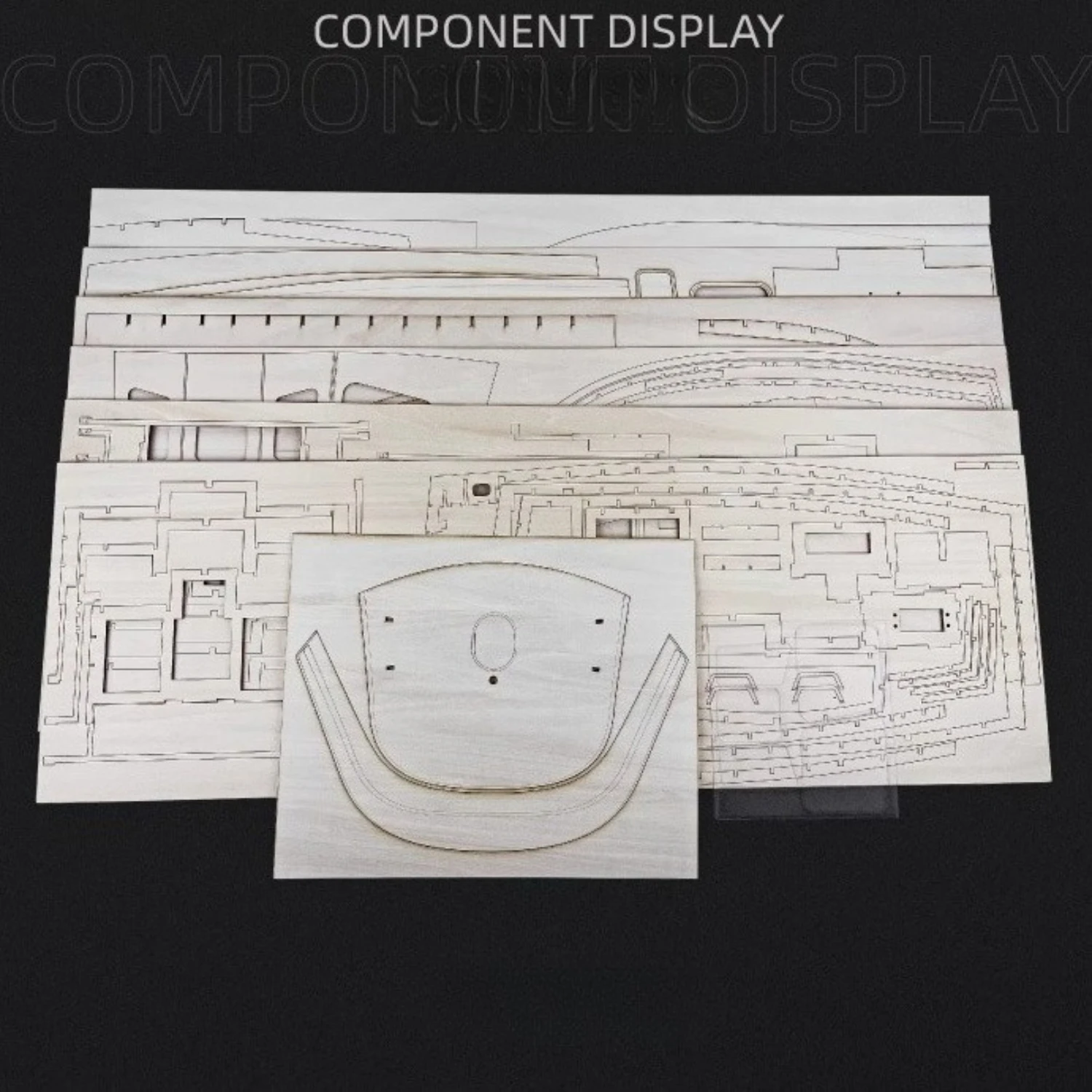 570 مللي متر 1/6 RC طقم يخت خاص طبعة الرجعية خشبية الأسرة كروز M7 أطقم منمذجة والعتاد طبعة الذيل معلقة الجمعية RC قارب لعبة