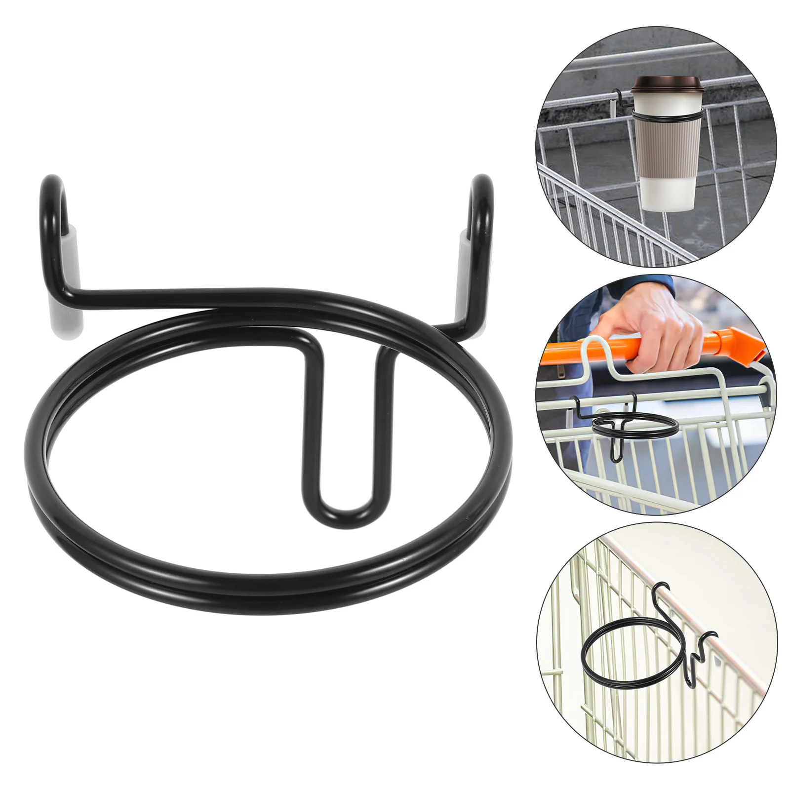 Hanging Truck Shopping Cart Cup Holder Baby Coffee Cups for Supermarket Trolley 850X850X700CM Carbon Steel Grocery