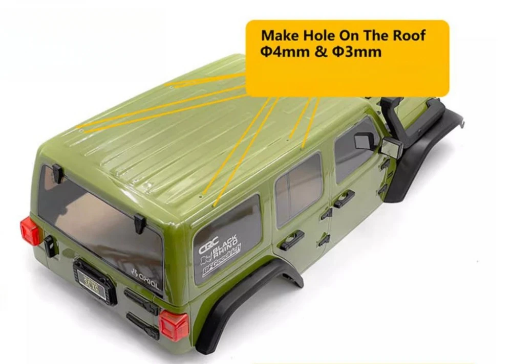 Scale 1/6 Aluminum Roof Rack for Axial SCX6 Jeep Wrangler body 1 6 RC Car