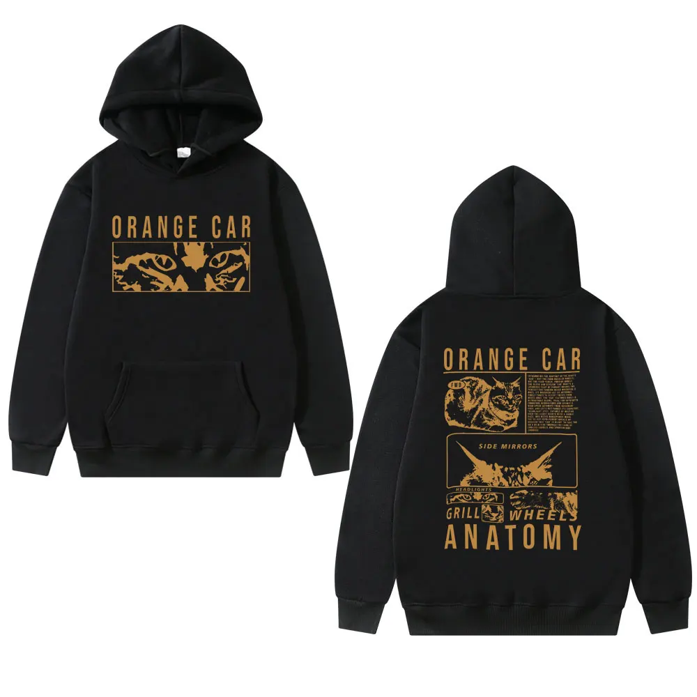 

Orange Cat Car Anatomy Double Sided Print Hoodie Men Women Fashion Funny Meme Sweatshirt Unisex Casual Oversized Fleece Hoodies