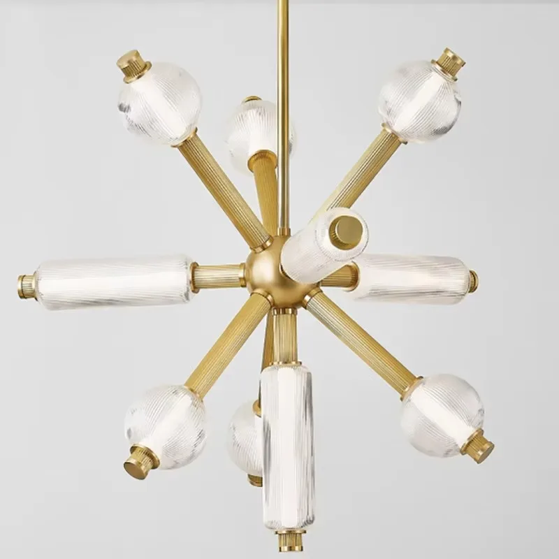 Popular Design Glass Lights Luxury Fashion Interior Hanging Modern Interior Lighting Emitting Diode Home Decoration Lights