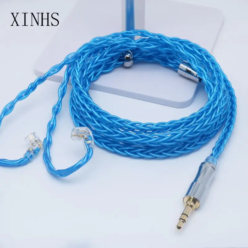 Imagem -05 - Xinhs-single Crystal Copper e Graphene Fone de Ouvido Cabo Atualização Iem Cabo Mmcx 0.78 Mm2pin Seeaudio Bravery rb 7n Núcleo