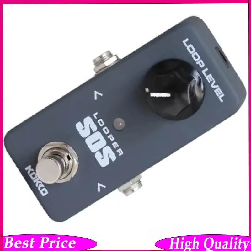 pedale-d'effets-de-guitare-electrique-kokko-flp-2-looper-mini-enregistrement-sos-true-bypass-equipement-monolithique-pour-guitaristes