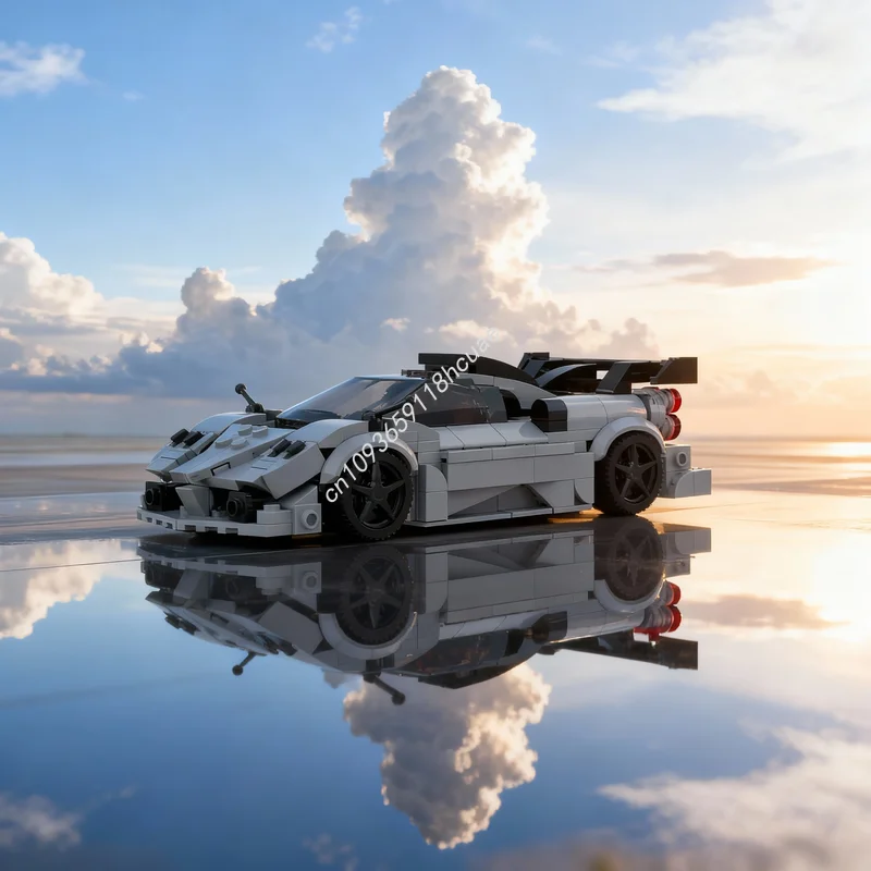 

415 деталей MOC City Champions: Модель Pagani Imola, конструктор, игрушка, подарок на Рождество, архитектурная идея, креативный конструктор, развивающий набор