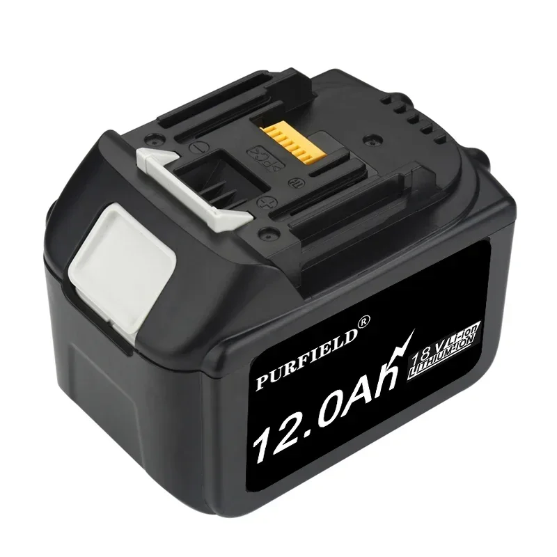 PURFIELD 18V 12Ah battery for makita bl1850B li-ion 18v BL1840B BL1860 BL1890 BL1830 BL1835 Cordless Drills Batteries LXT 400