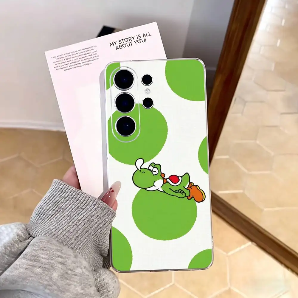 Super-M Marios Yoshi Game  Phone Case For Samsung S25,S24,S21,S22,S23,S30,Ultra,S20,Plus,Fe,Note,10,9,5G Transparent Cover