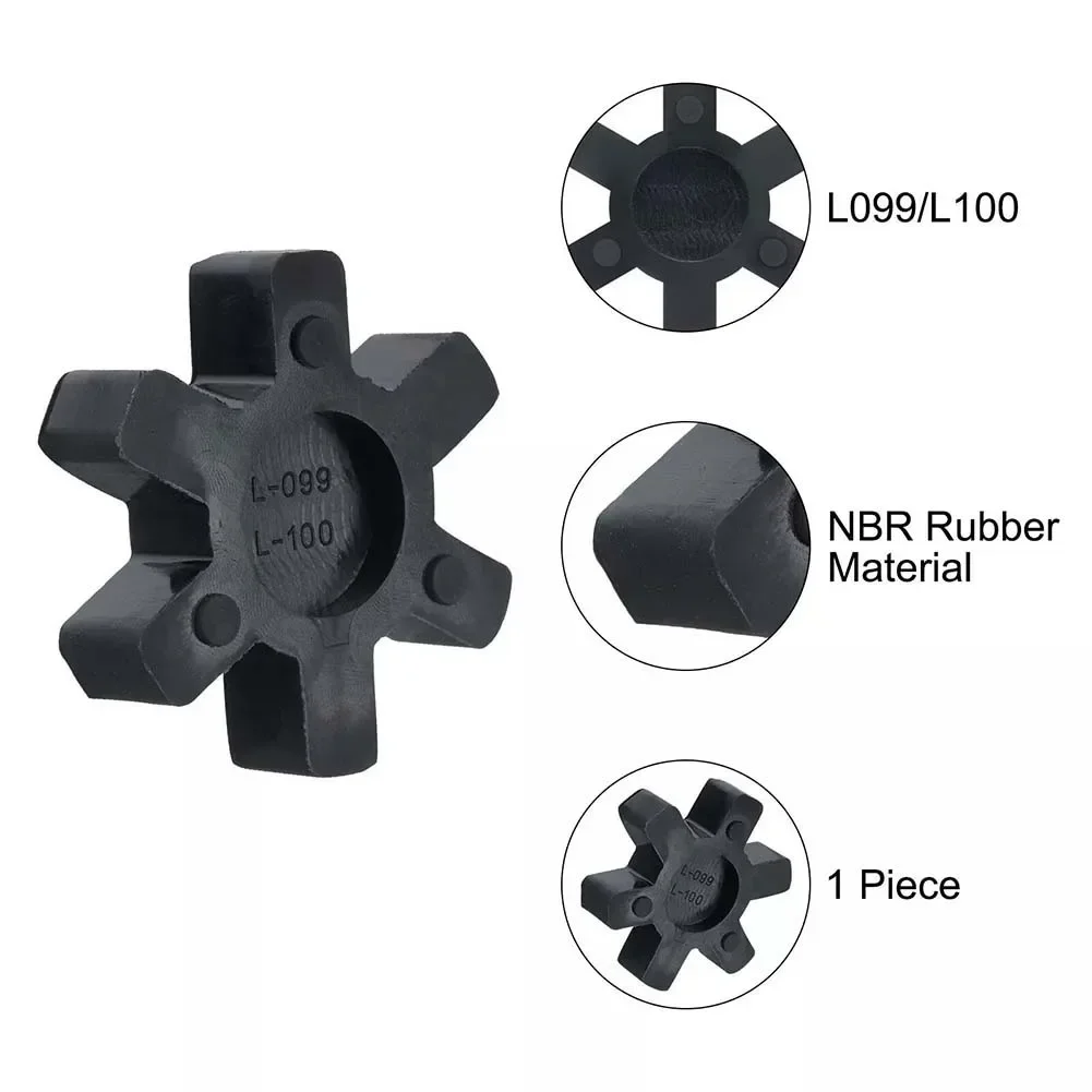 4PCS L099 / L100 Rubber Spider Insert LO99 & L-100 For Lovejoy L-Jaw Coupling Flexible Damping Element Shock Absorber