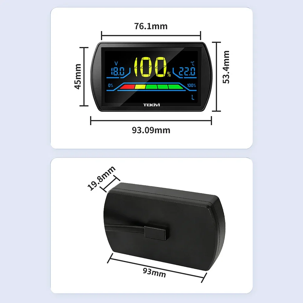 Digitales Lithium-Batterie-Voltmeter mit LCD-Display, 7-100V Weitbereich für Elektrofahrzeuge und Kraftwerke – Detail 9