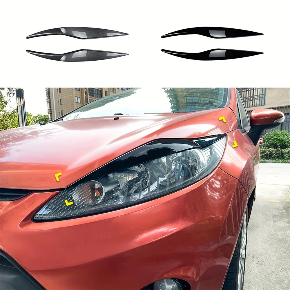 

Applicable To The Front Headlight Eyebrow Stickers of Ford Fiesta MK6 MK7 2008-2012
