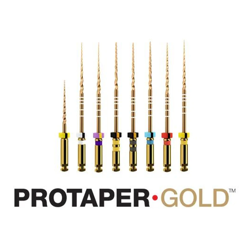 1 قطعة أداة دوارة ذهبية للأسنان تنشيط الحرارة ملفات المحرك المرنة لأداة قناة الجذر أداة مواد طب الأسنان