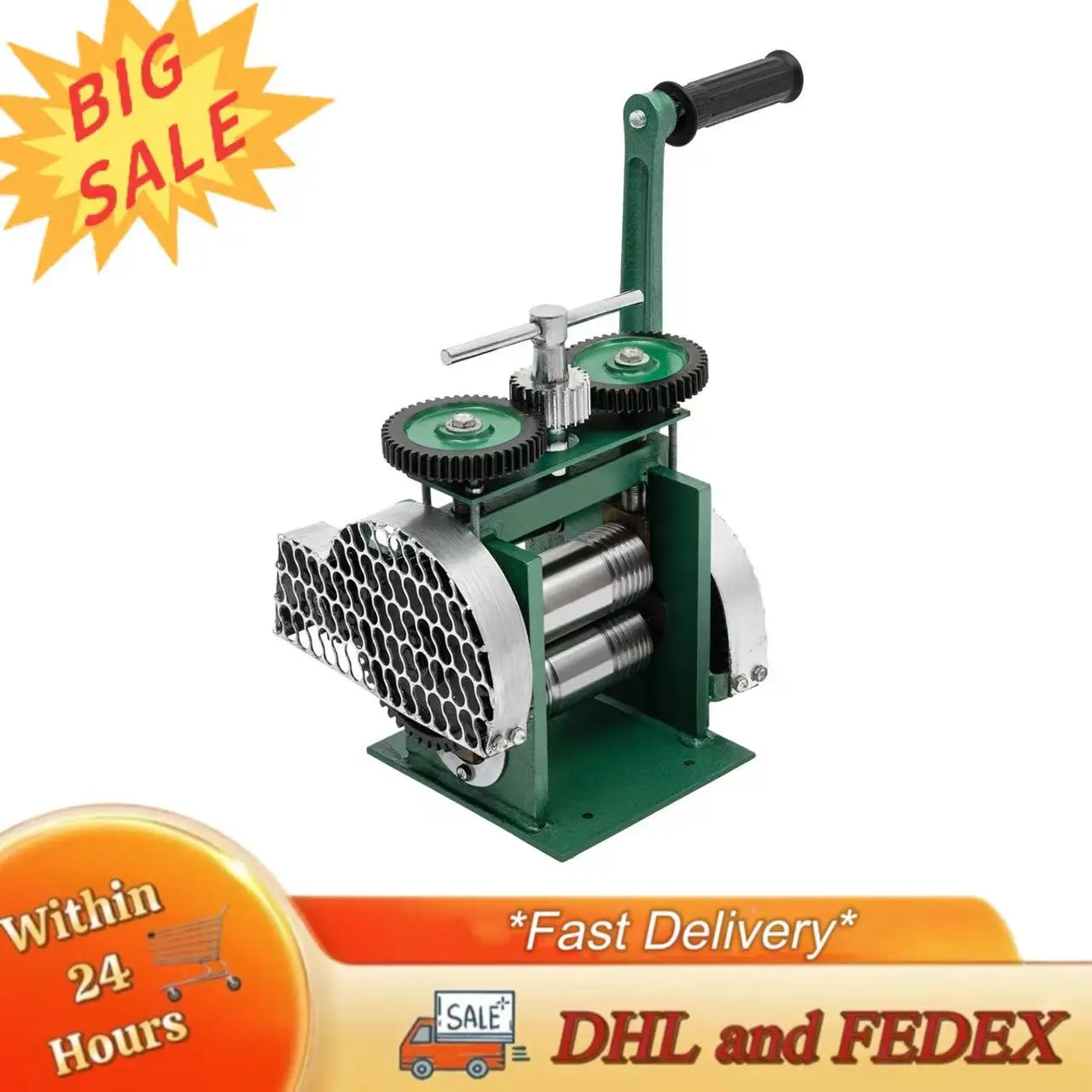 

Three-in-One Rollers Rolling Mill Machine 55HRC Steel Rolling Mill Machine Adjustable Press Thickness for DIY Jewelry Work