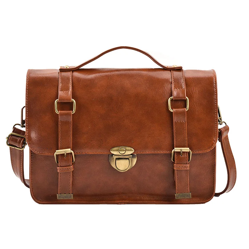 Japanese Handbag Schoolbag Women Luxury PU Shoulder Bag Jk Uniform Bag England Retro Messenger Bag Commuter Crossbody Bags