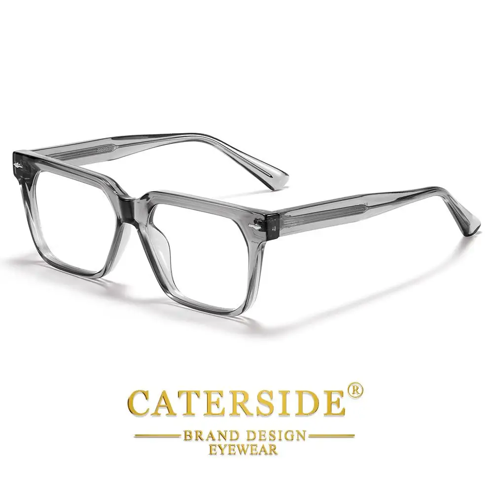 CATERSIDE Neue Modische Herrenbrille Tr90 Quadratischer Rahmen Anti-Blaulicht-Brille Damen Business- und Freizeit-Dekorationsbrille – Detail 29