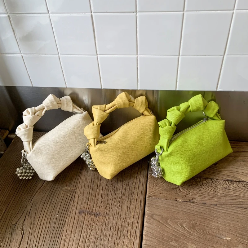 

Fashion Simple Handbag Pu Leather High Texture Messenger Bag High-end Chic Shoulder Bag Solid Color Versatile Ladies Pillow Bags