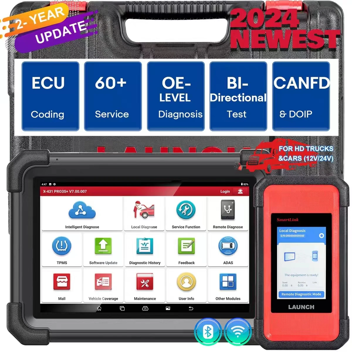 

Engine diagnostic service system, transmission diagnostic service system