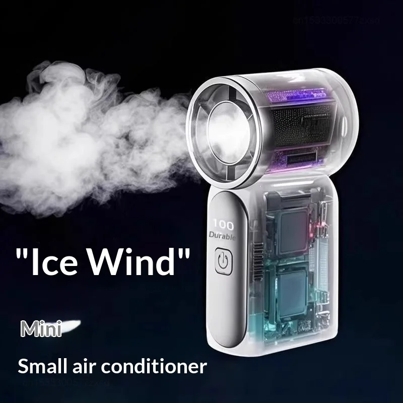 Portable Fan Convenient Creative Mini Fan Pocket Hand-held Fans Lightweight Suitable for Travel Camping Outdoors Digital Display